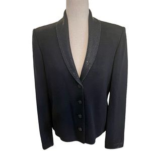 ST.JOHN EVENING Santana Knit Sweater Blazer